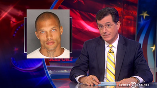 Colbert Thinks Hot Felon's Handsome Face Could Fix the Prison System